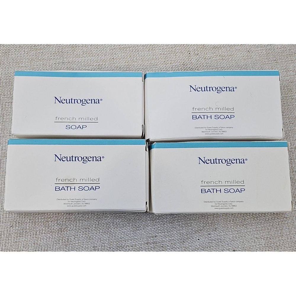 Neutrogena French Milled Vintage White Bar Soap‎ New Hotel Amenity